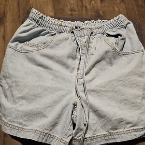 Palmettos Jean Shorts Blue Vintage Women's Drawstring Small cenza Retro Denim